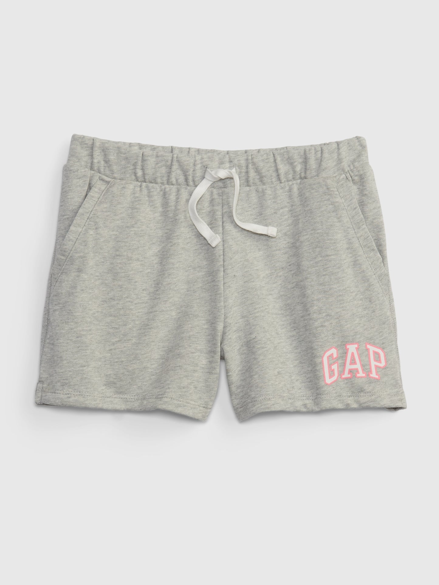 Gap Kids Pull-On Logo Shorts - Light Heather Grey