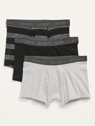 Built-In Flex Trunks Underwear 3-Pack for Men -- 3-inch inseam