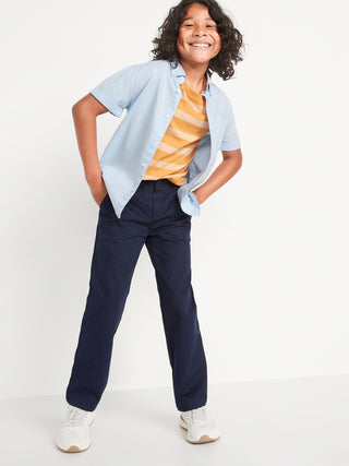 Straight Built-In Flex Uniform Pants for Boys Straight Chino In The Navy