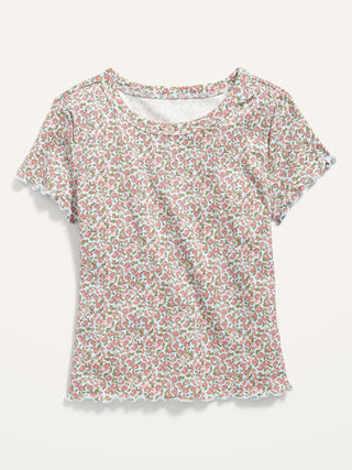 Camiseta Básica Estampado Floral