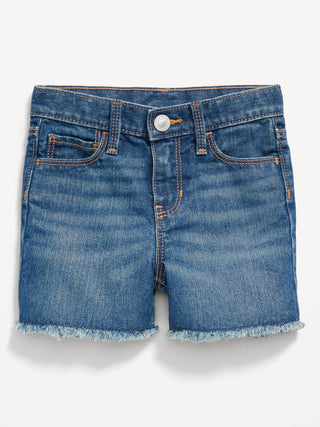 Unisex Frayed-Hem Cut-Off Jean Shorts for Toddler