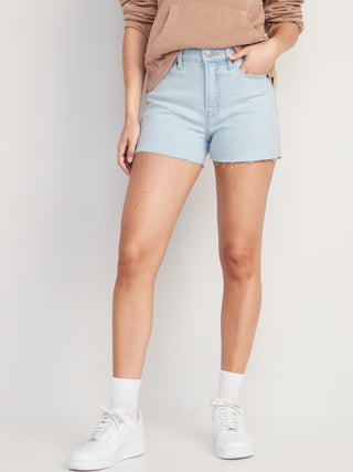 High-Waisted O.G. Straight Cut-Off Jean Shorts for Women -- 3-inch inseam