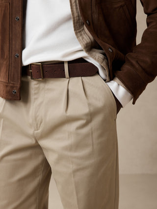BR ARCHIVES Smithfield Pleated Rapid Movement Chino