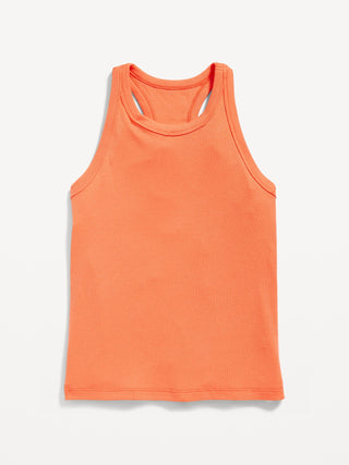 Camiseta de Tirantes Espalda Cruzada Naranja para Niña