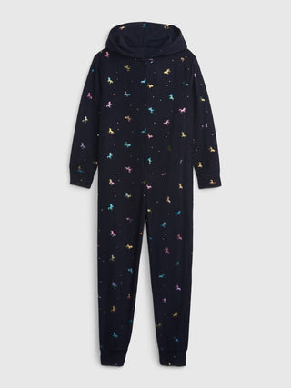 Pijama De Una Pieza Estampado De Unicornios