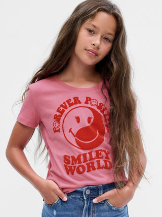 Camiseta Smiley World Rosa