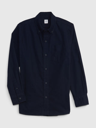 Camiseta Oxford con Bolsillos Azul Oscuro, Niño