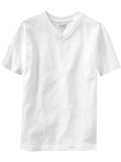 ON Camiseta Softest V-Neck Tee For Boys - Blanco Brillante - Everyday Magic